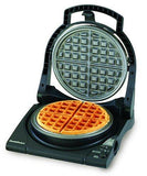 Chef'sChoice 840B WafflePro Taste/Texture Select Nonstick Classic Belgian Waffle Maker with Unique Quad Baking System and Easy Clean Overflow Channel, 4-Slice, Black