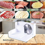 SuperHandy Food Slicer 6.7-inch Professional Portable & Collapsible Electric AC 120V 60Hz 100 Watt for: Meats, Deli & Cheeses with a Stainless Steel RSG Solingen Blade