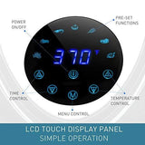 Baulia AF810 Fryer 3.8QT - Easy to Use Digital Air Machine - Cook Healthy, Nutritious Food with No Oil - LCD Screen Control - Insulated Handle, 3.8 QT, Black