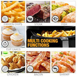 Baulia AF810 Fryer 3.8QT - Easy to Use Digital Air Machine - Cook Healthy, Nutritious Food with No Oil - LCD Screen Control - Insulated Handle, 3.8 QT, Black