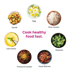 Instant Pot Lux 6 Qt Red 6-in-1 Muti-Use Programmable Pressure Cooker, Slow Cooker, Rice Cooker, Sauté, Steamer, and Warmer