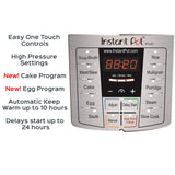Instant Pot Lux 6 Qt Red 6-in-1 Muti-Use Programmable Pressure Cooker, Slow Cooker, Rice Cooker, Sauté, Steamer, and Warmer