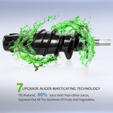 Juicer Machines, Oneisall Slow Masticating Juicer Extractor Easy to Clean, Tritan & BPA-Free, Anti-Drip and 5 Mode Adjustment, Cold Press Juicer with Quiet Motor, Recipes for Vegetables and Fruits