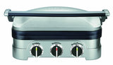 Cuisinart 5-in-1 Griddler, GR-4N, Silver/Black Dials