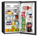 Midea WHS-121LB1 Compact Single Reversible Door Refrigerator and Freezer, 3.3 Cubic Feet, Black
